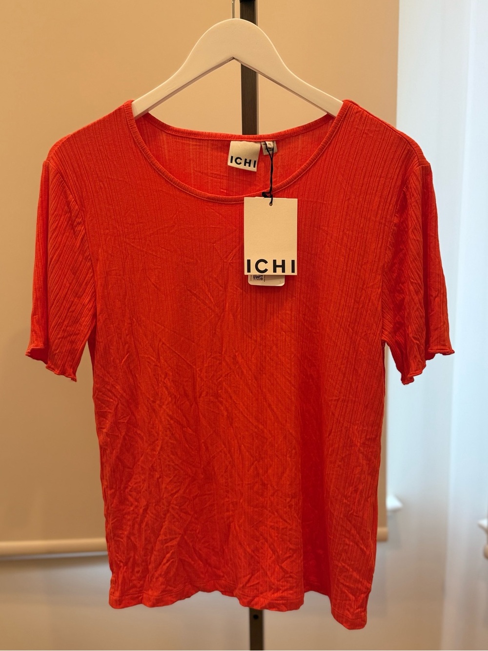 ICHI Cella Stripe T-Shirt - Fiesta